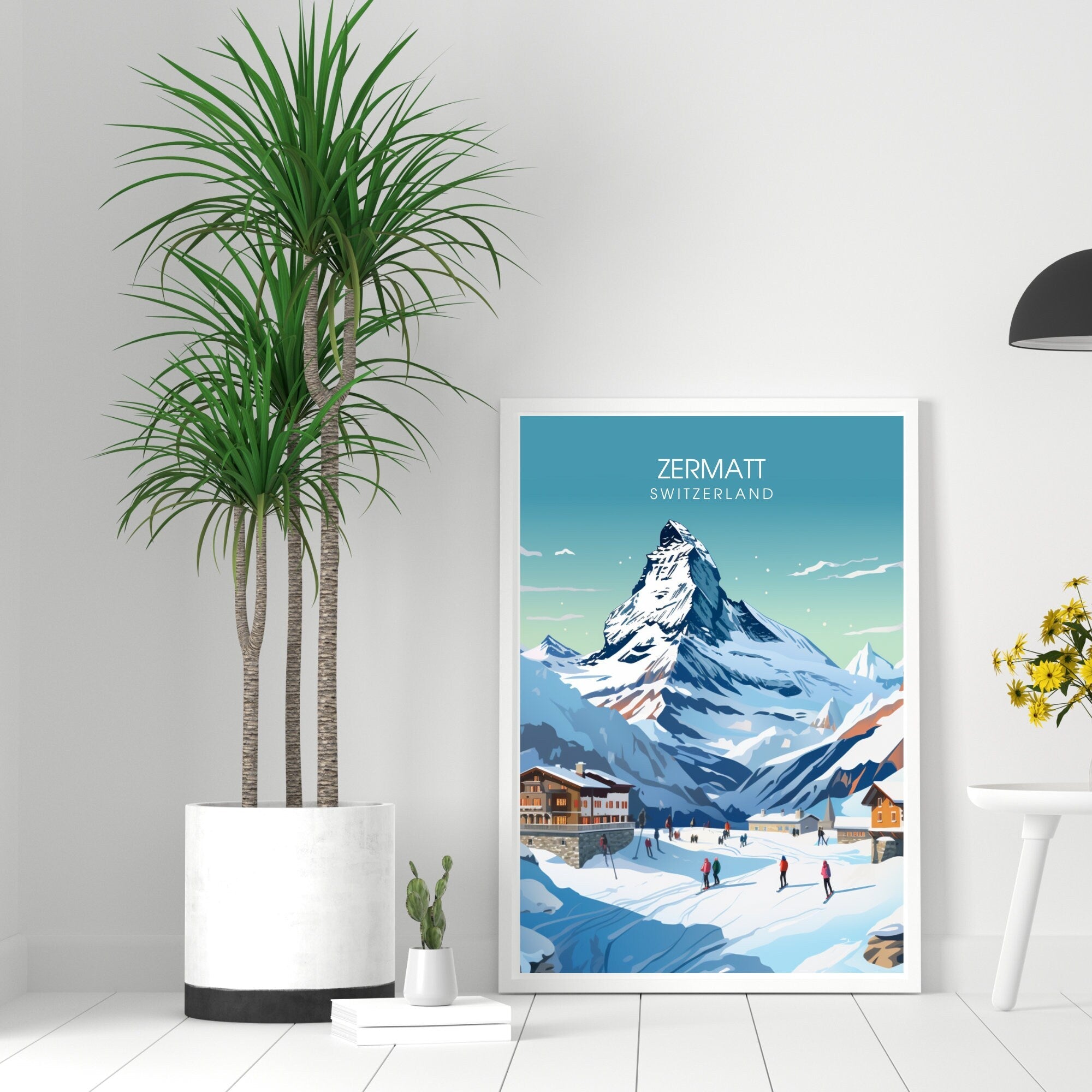 Affiche de voyage Zermatt, Suisse